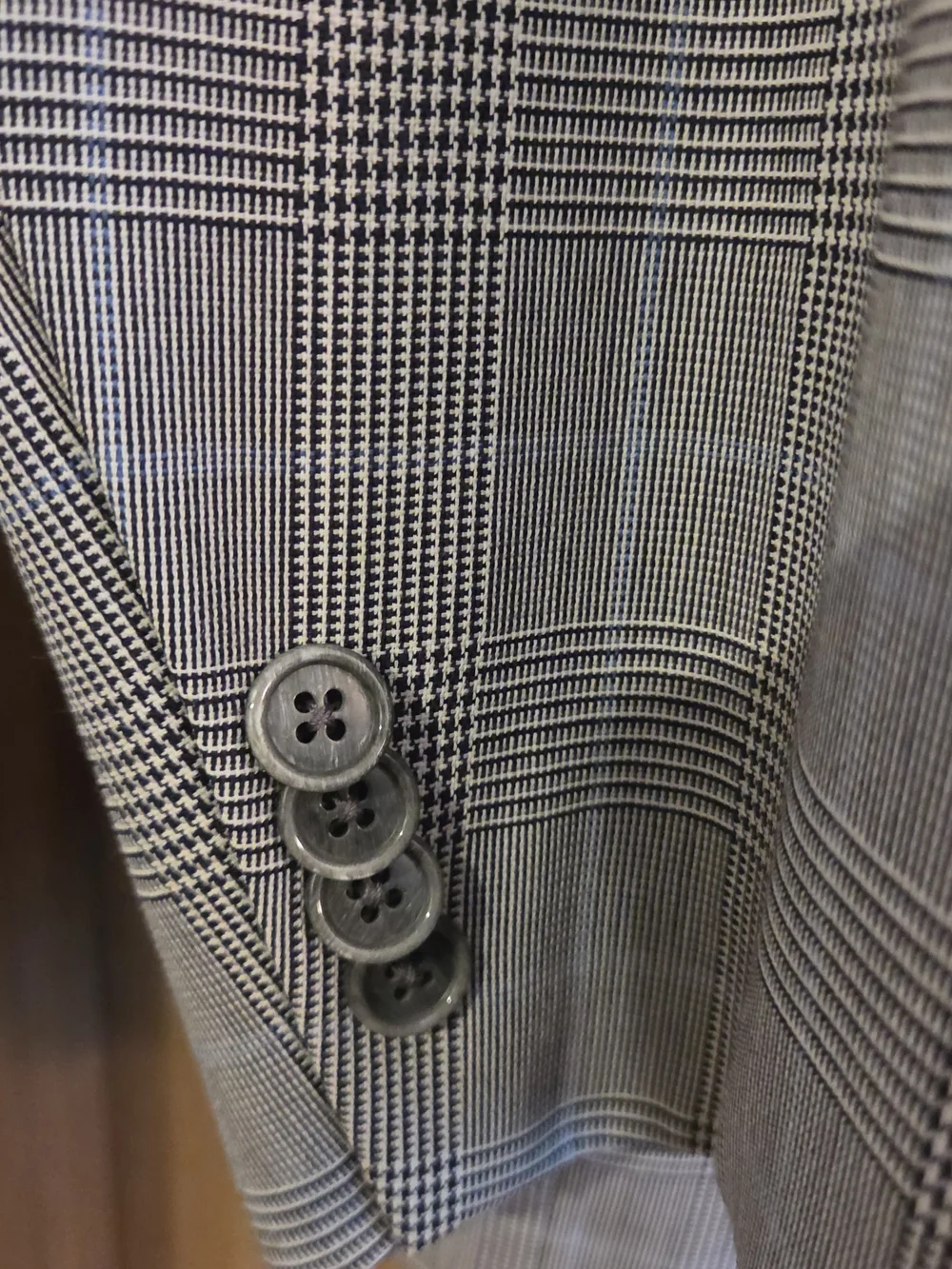 Sartoria Ravazzolo Italian Wool Suit Jacket Blazer 54 R 44 R Glen Plaid